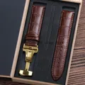 Bracelet montre cuir alligator 12 à 24 mm – Couleur du bracelet BN-GD