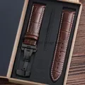 Bracelet montre cuir alligator 12 à 24 mm – Couleur du bracelet BNWH-BK