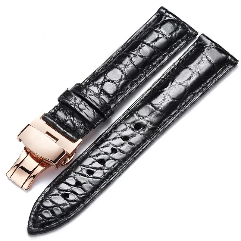 Bracelet montre cuir alligator 12 à 24 mm