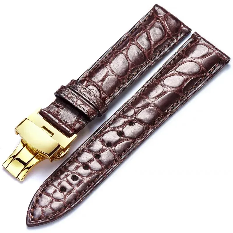 Bracelet montre cuir alligator 12 à 24 mm