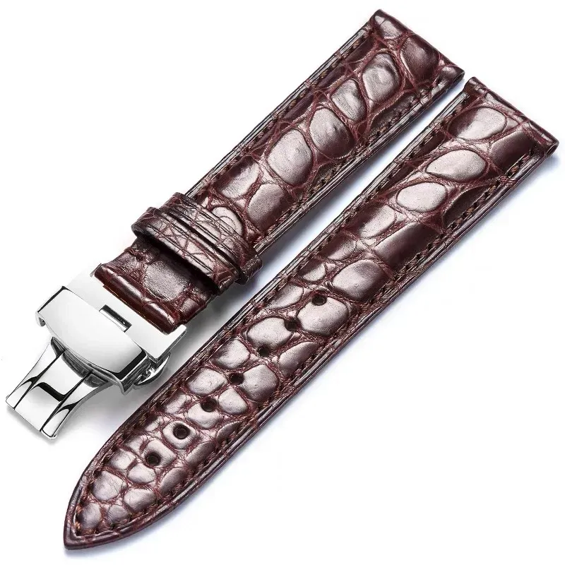 Bracelet montre cuir alligator 12 à 24 mm