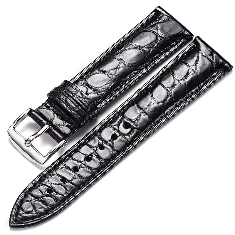 Bracelet montre cuir alligator 12 à 24 mm