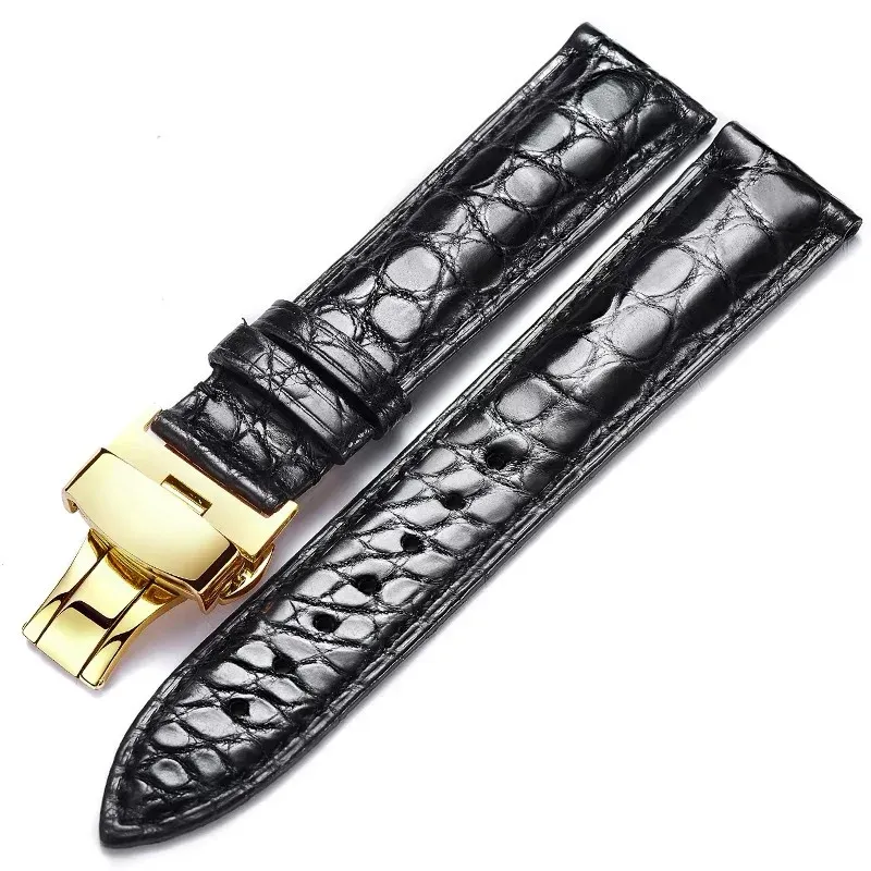 Bracelet montre cuir alligator 12 à 24 mm