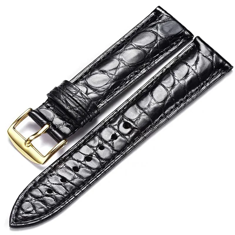 Bracelet montre cuir alligator 12 à 24 mm