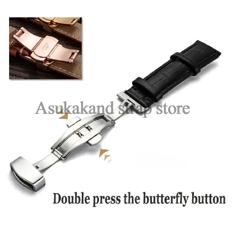 Bracelet montre cuir alligator 12 à 24 mm