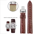 Bracelet montre cuir alligator 16 à 21 mm – Couleur du bracelet A-Brown silver