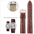 Bracelet montre cuir alligator 16 à 21 mm – Couleur du bracelet Brown  rose gold