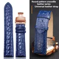 Bracelet montre cuir alligator 18 à 22 mm – 1