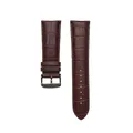 Bracelet montre cuir alligator 18 à 28 mm – Couleur du bracelet brown black buckle