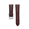 Bracelet montre cuir alligator 18 à 28 mm – Couleur du bracelet brown silver buckle