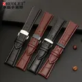 Bracelet montre cuir alligator 18 à 28 mm grande largeur – 5