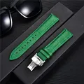 Bracelet montre cuir bambou 18 à 24 mm boucle papillon – 2