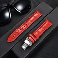 Bracelet montre cuir bambou 18 à 24 mm boucle papillon – 3
