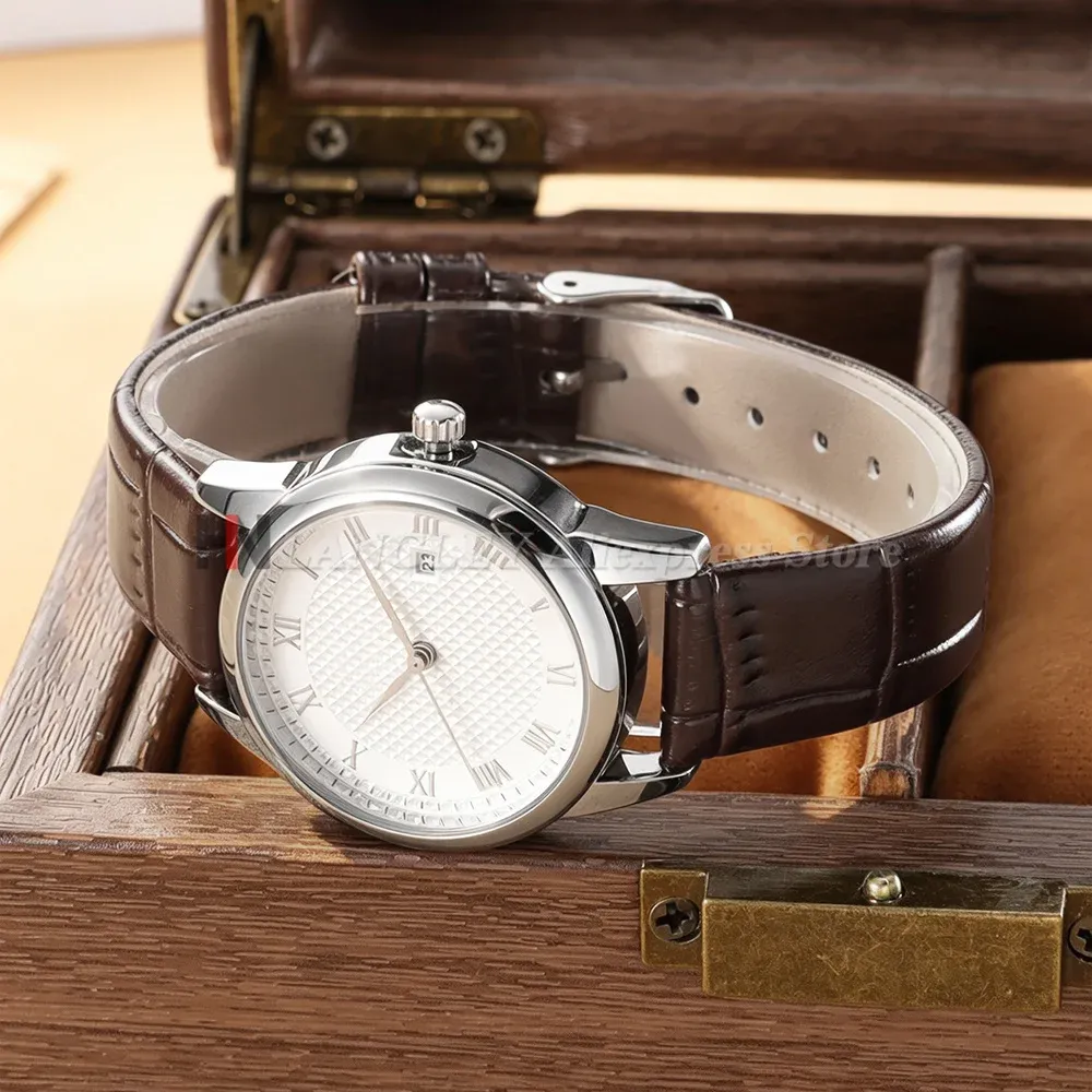 Bracelet montre cuir bambou croco 8 à 16 mm