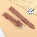 Bracelet montre cuir bambou croco 8 à 16 mm – Couleur du bracelet Light Brown-Silver