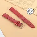 Bracelet montre cuir bambou croco 8 à 16 mm – Couleur du bracelet Red-Rose Gold