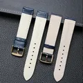 Bracelet montre cuir bleu réglable 14 à 22 mm – 4