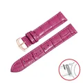 Bracelet montre cuir Cartier Tank 12 à 20 mm à dégagement rapide – Couleur du bracelet RoseRed- Rose Buckle