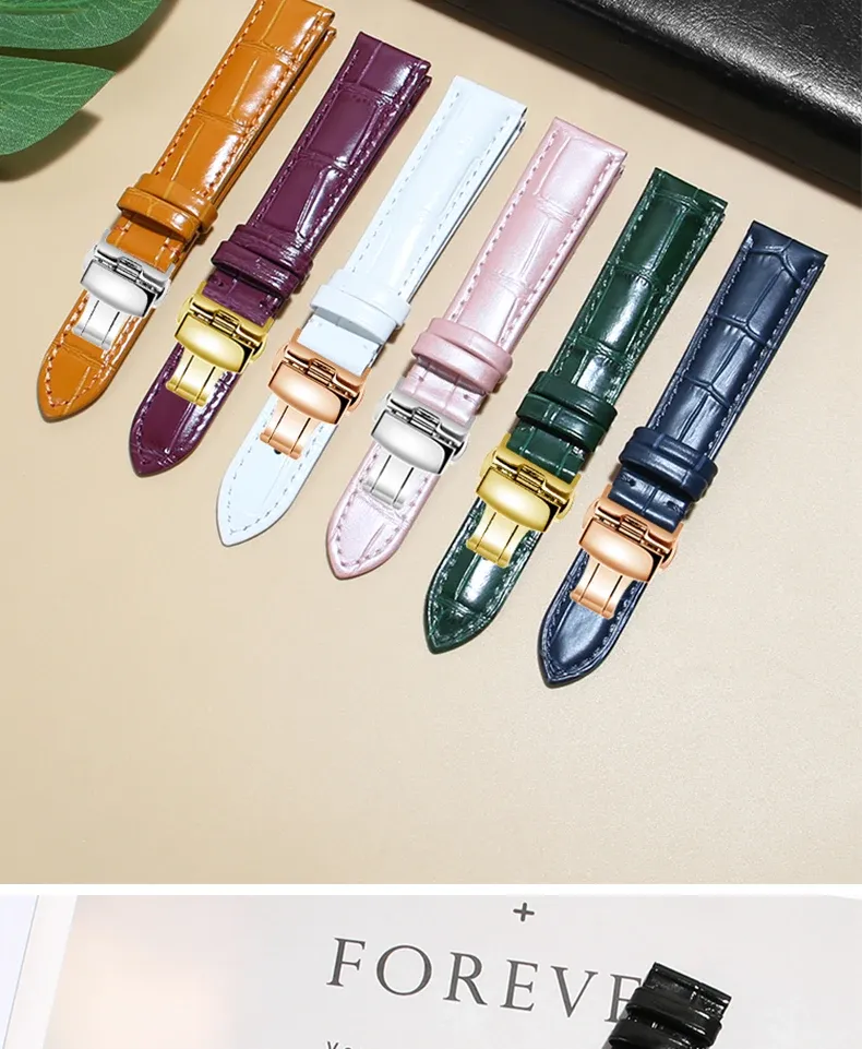Bracelet montre cuir Cartier Tank 12 à 20 mm à dégagement rapide