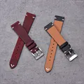 Bracelet montre cuir ciré 18 à 22 mm fait main – 4
