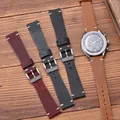 Bracelet montre cuir ciré 18 à 22 mm fait main – 5