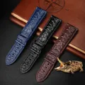 Bracelet montre cuir croco 12 à 22 mm sans boucle – 2