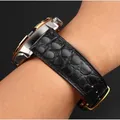Bracelet montre cuir croco 12 à 22 mm sans boucle – 4