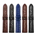 Bracelet montre cuir croco 12 à 22 mm sans boucle – 6