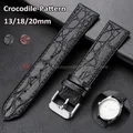Bracelet montre cuir croco 13 à 20 mm vintage – 1