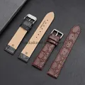 Bracelet montre cuir croco 13 à 20 mm vintage – 2