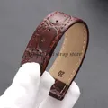 Bracelet montre cuir croco 13 à 20 mm vintage – 4