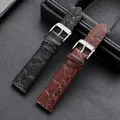 Bracelet montre cuir croco 13 à 20 mm vintage – 5