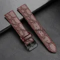 Bracelet montre cuir croco 13 à 20 mm vintage – Couleur du bracelet Brown-Black