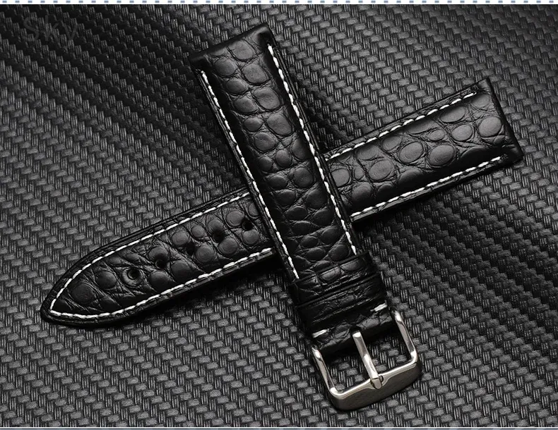 Bracelet montre cuir croco 14 à 22 mm