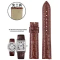 Bracelet montre cuir croco 15 à 21 mm rapide – Band Color brown-no pin