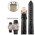 Bracelet montre cuir croco 16 à 22 mm – Band Color A-black-rose