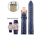 Bracelet montre cuir croco 16 à 22 mm – Band Color A-blue-rose
