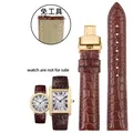 Bracelet montre cuir croco 16 à 22 mm – Band Color A-brown-gold