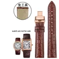 Bracelet montre cuir croco 16 à 22 mm – Band Color A-brown-rose