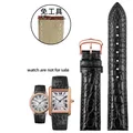Bracelet montre cuir croco 16 à 22 mm – Band Color black-rose