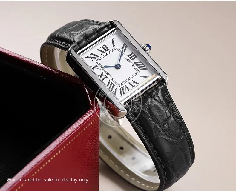 Bracelet montre cuir croco 16 à 22 mm