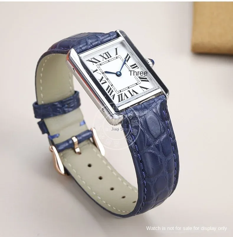 Bracelet montre cuir croco 16 à 22 mm