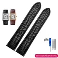 Bracelet montre cuir croco 16 à 24 mm – Couleur du bracelet Black no clasp