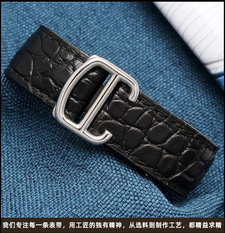Bracelet montre cuir croco 16 à 24 mm