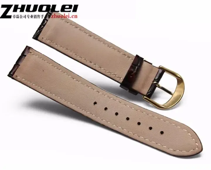 Bracelet montre cuir croco 18 à 22 mm