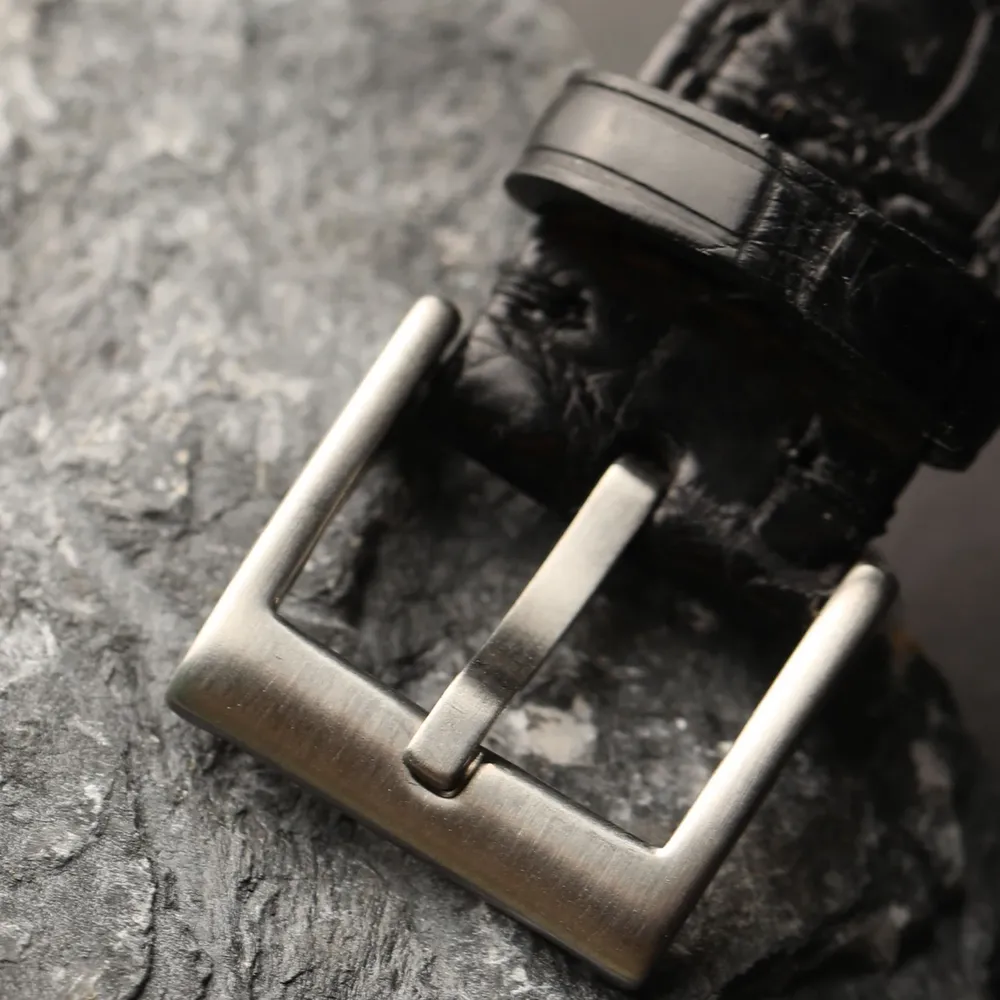 Bracelet montre cuir croco 18 à 22 mm souple
