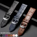 Bracelet montre cuir croco 18 à 22 mm sport – 1