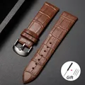 Bracelet montre cuir croco 18 à 22 mm sport – Band Color Brown