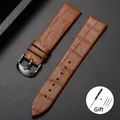 Bracelet montre cuir croco 18 à 22 mm sport – Band Color Orange