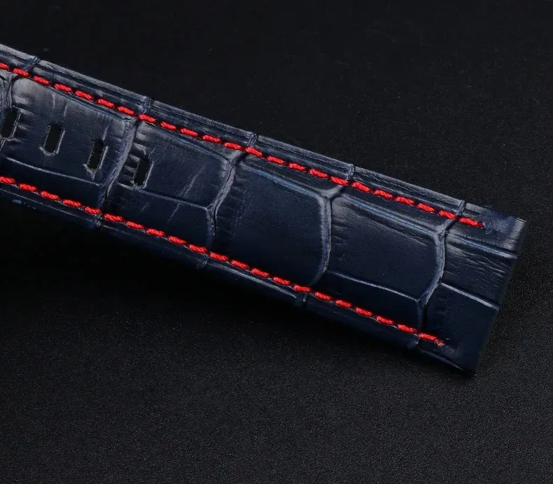 Bracelet montre cuir croco 22 à 26 mm veau